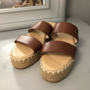 LuLus brown platform sandal